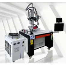 Com a máquina de soldagem a laser de plataforma rotativa